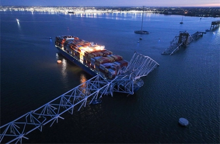 Espera-se que o porto de Baltimore retome a navegação completa antes do final de maio